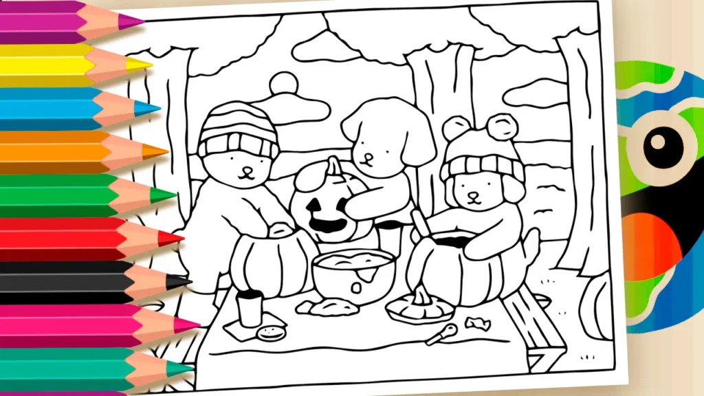 Preparando as Abóboras do Bobbie Goods para a Festa de Halloween – Colorir Online
