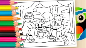 Desenho para colorir Preparando as Abóboras do Bobbie Goods para a Festa de Halloween - Colorir Online