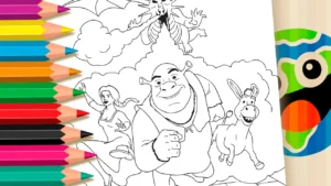 Desenho para colorir Aventura do Shrek para Colorir | Grátis Online & para Imprimir