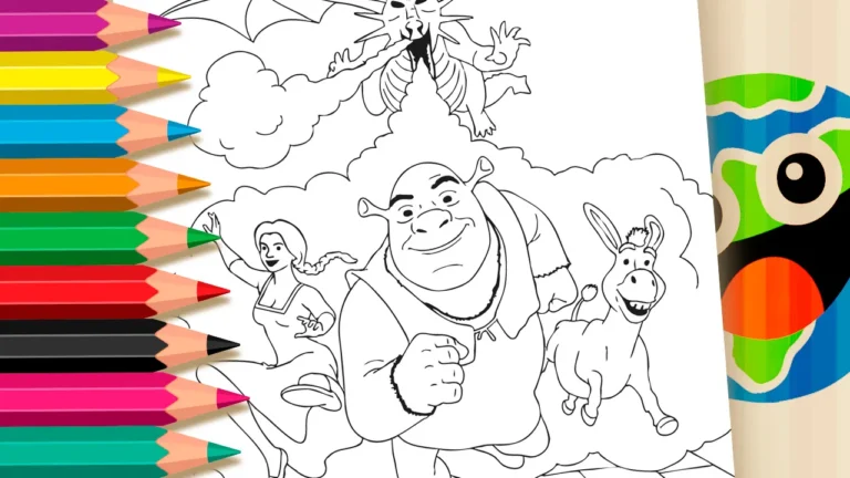 Desenho para colorir Aventura do Shrek para Colorir