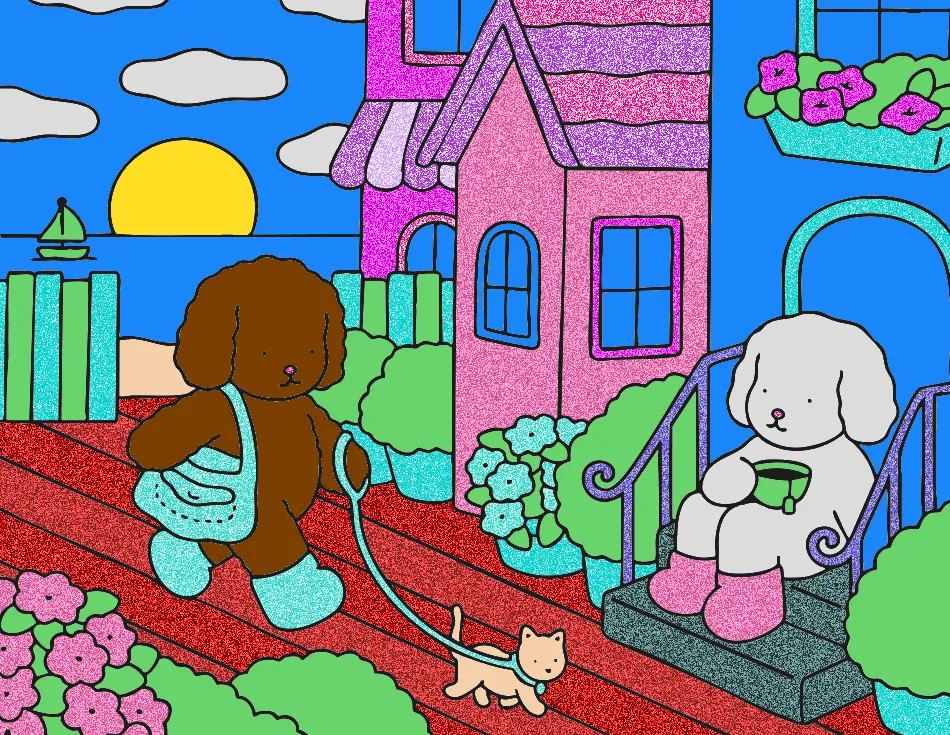 DIA CALMO – Desenho Colorido Online - Imagem Destacada