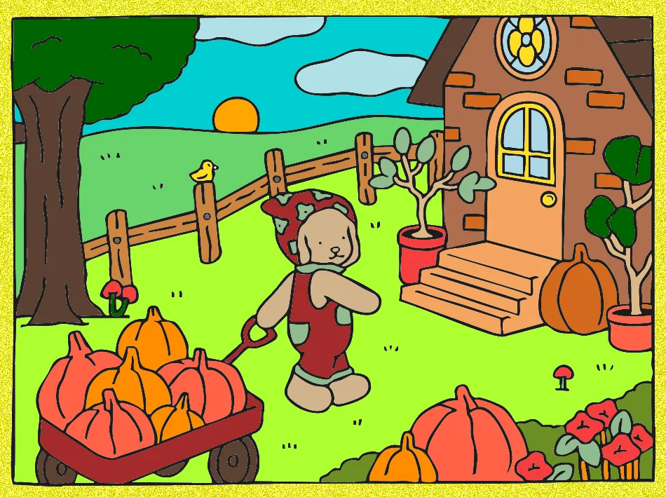 DIA LINDO – Desenho Colorido Online - Imagem Destacada