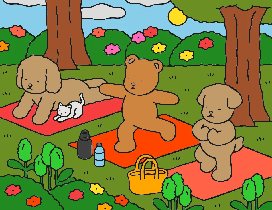 dia maravilhoso – Desenho Colorido Online - Imagem Destacada