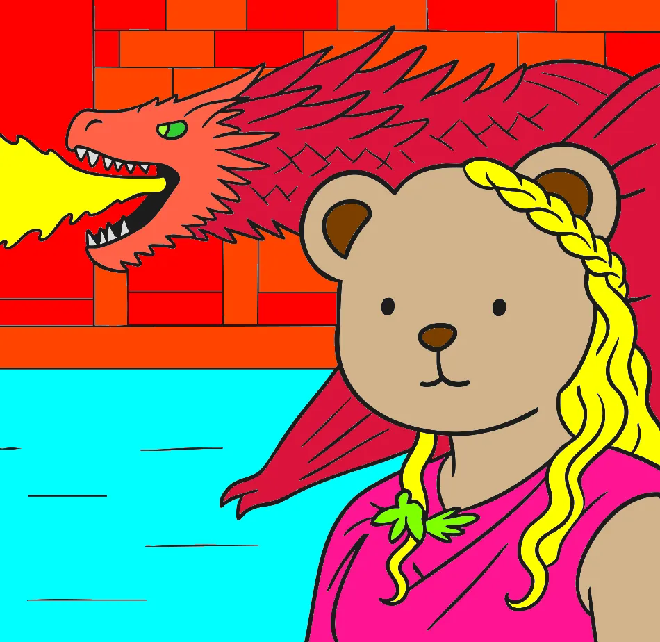 dragao de fogo – Desenho Colorido Online - Imagem Destacada