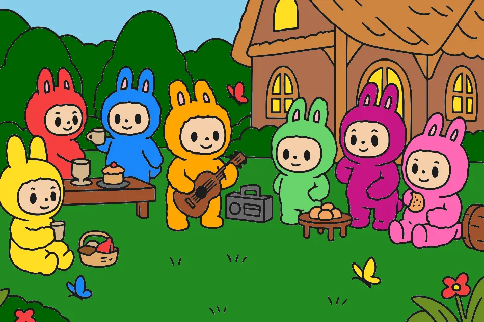Festa no Bosque – Desenho Colorido Online - Imagem Destacada