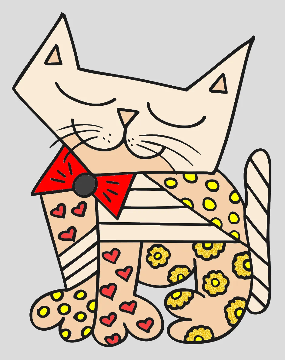 gato lindo – Desenho Colorido Online - Imagem Destacada