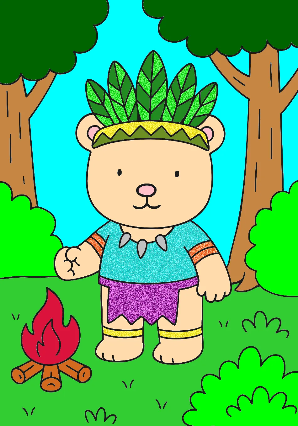 guerreiro – Desenho Colorido Online - Imagem Destacada