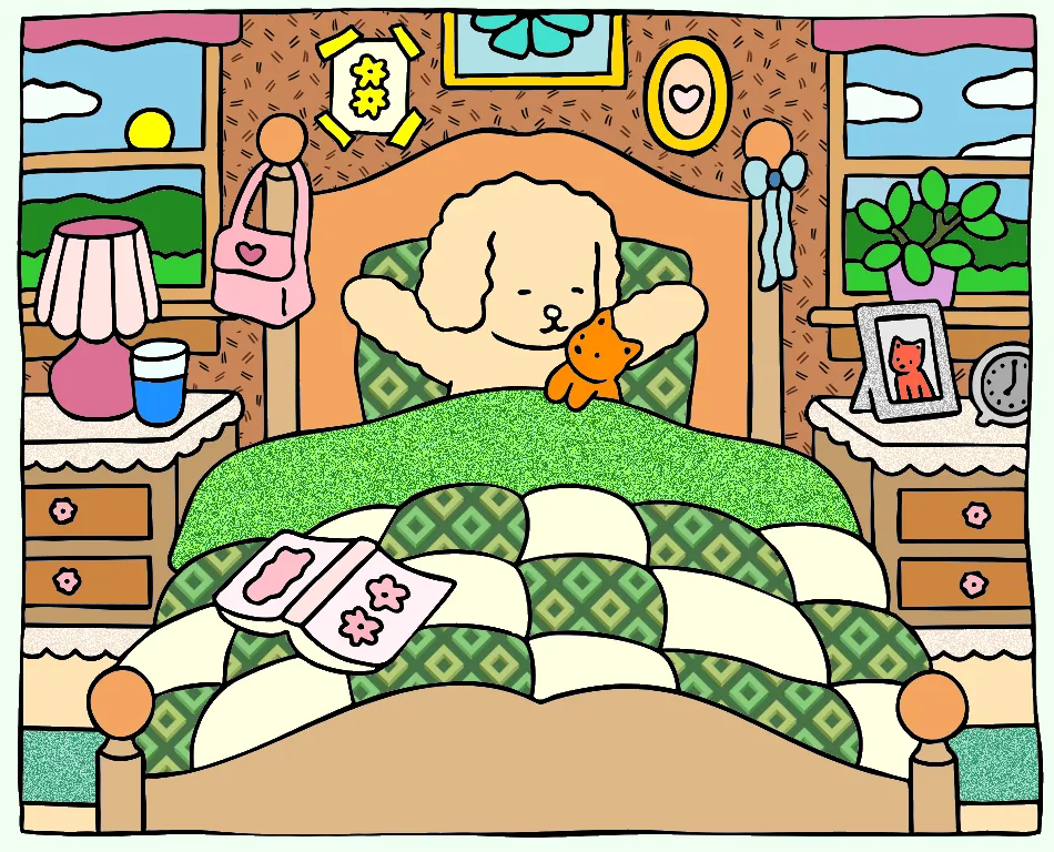 i am a just girl! – Desenho Colorido Online - Imagem Destacada