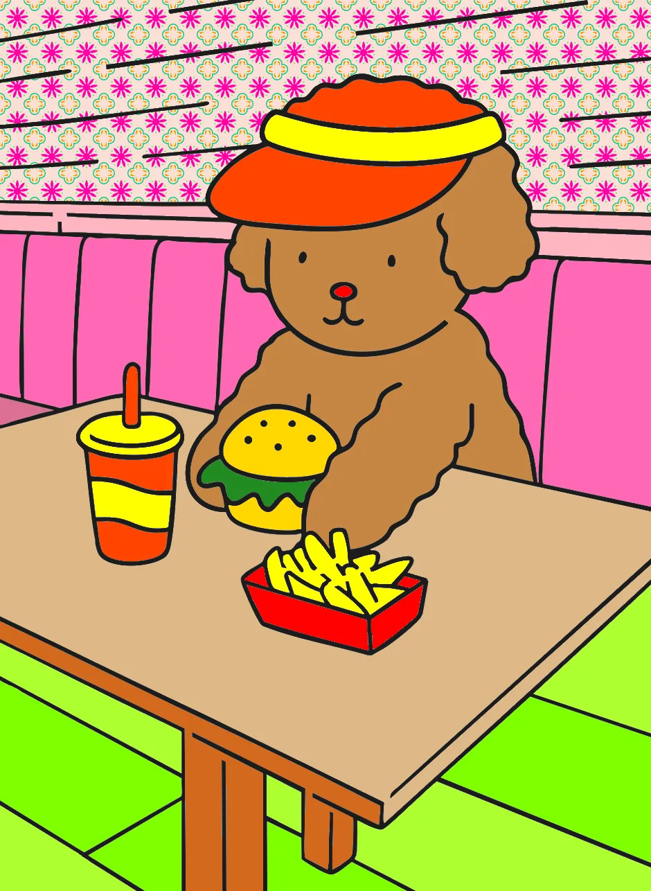 Lanche divertido – Desenho Colorido Online - Imagem Destacada