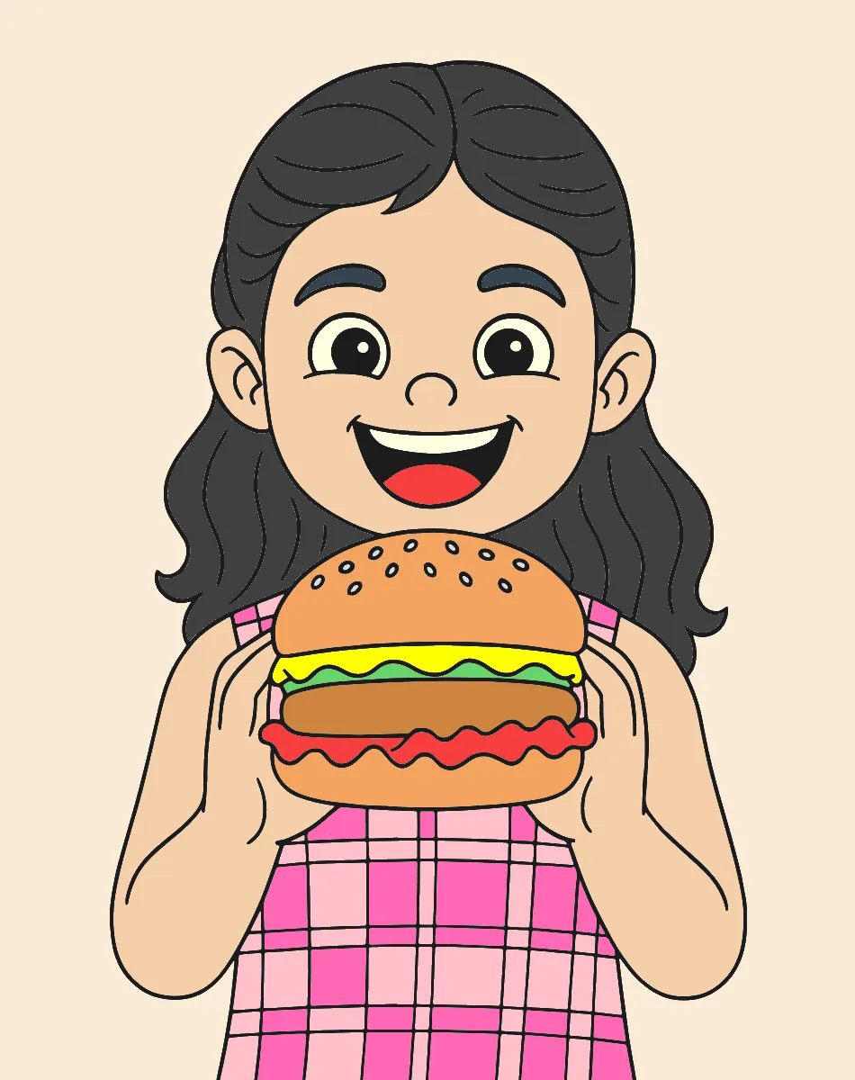 Lanchinho – Desenho Colorido Online - Imagem Destacada