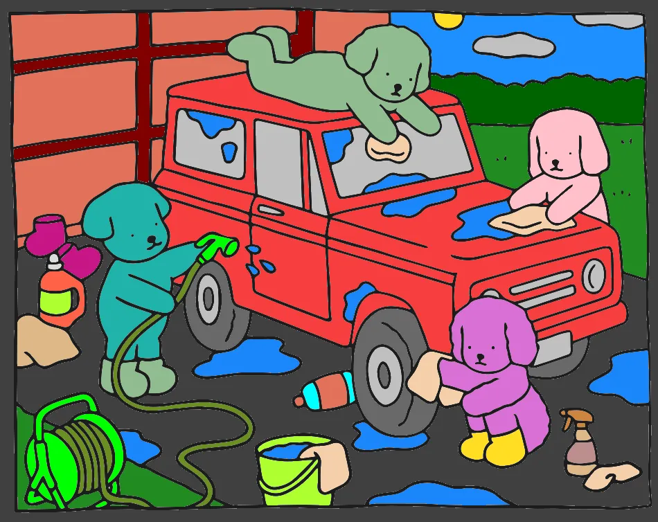 Lava Jato – Desenho Colorido Online - Imagem Destacada