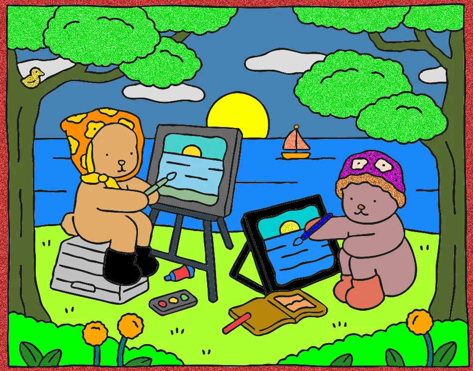 lindo – Desenho Colorido Online - Imagem Destacada