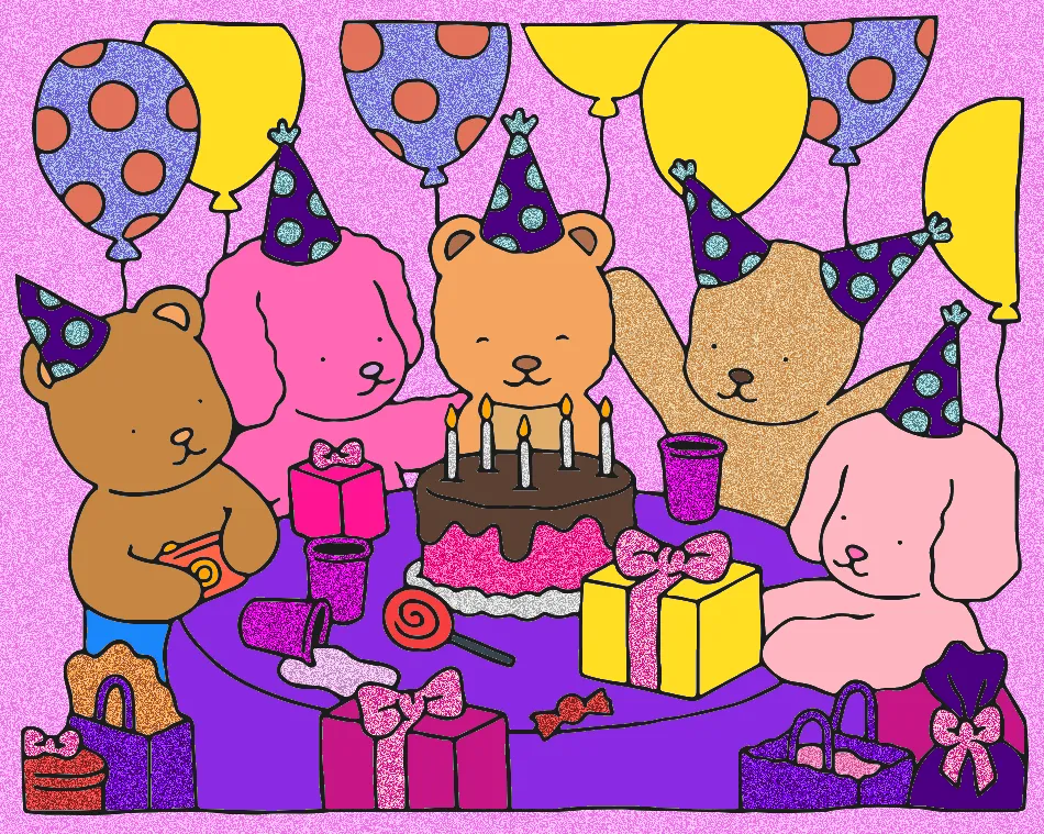 meu aniversario – Desenho Colorido Online - Imagem Destacada
