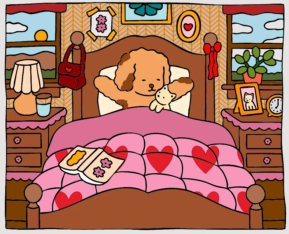 Meu cantinho – Desenho Colorido Online - Imagem Destacada