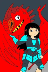 meu dragão – Desenho Colorido Online