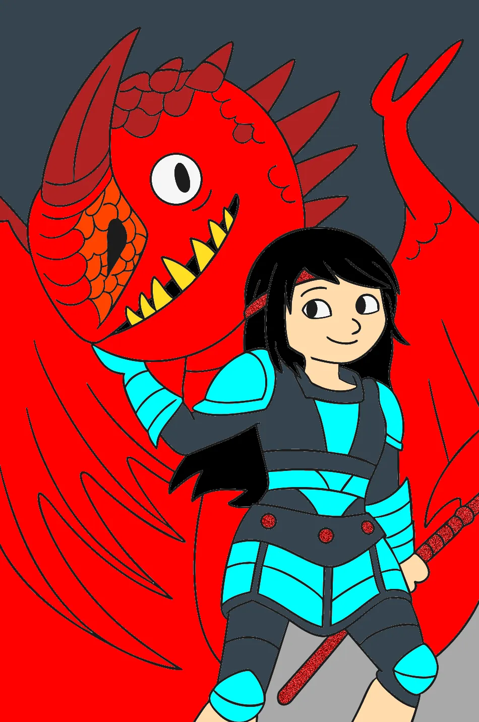meu dragão – Desenho Colorido Online - Imagem Destacada