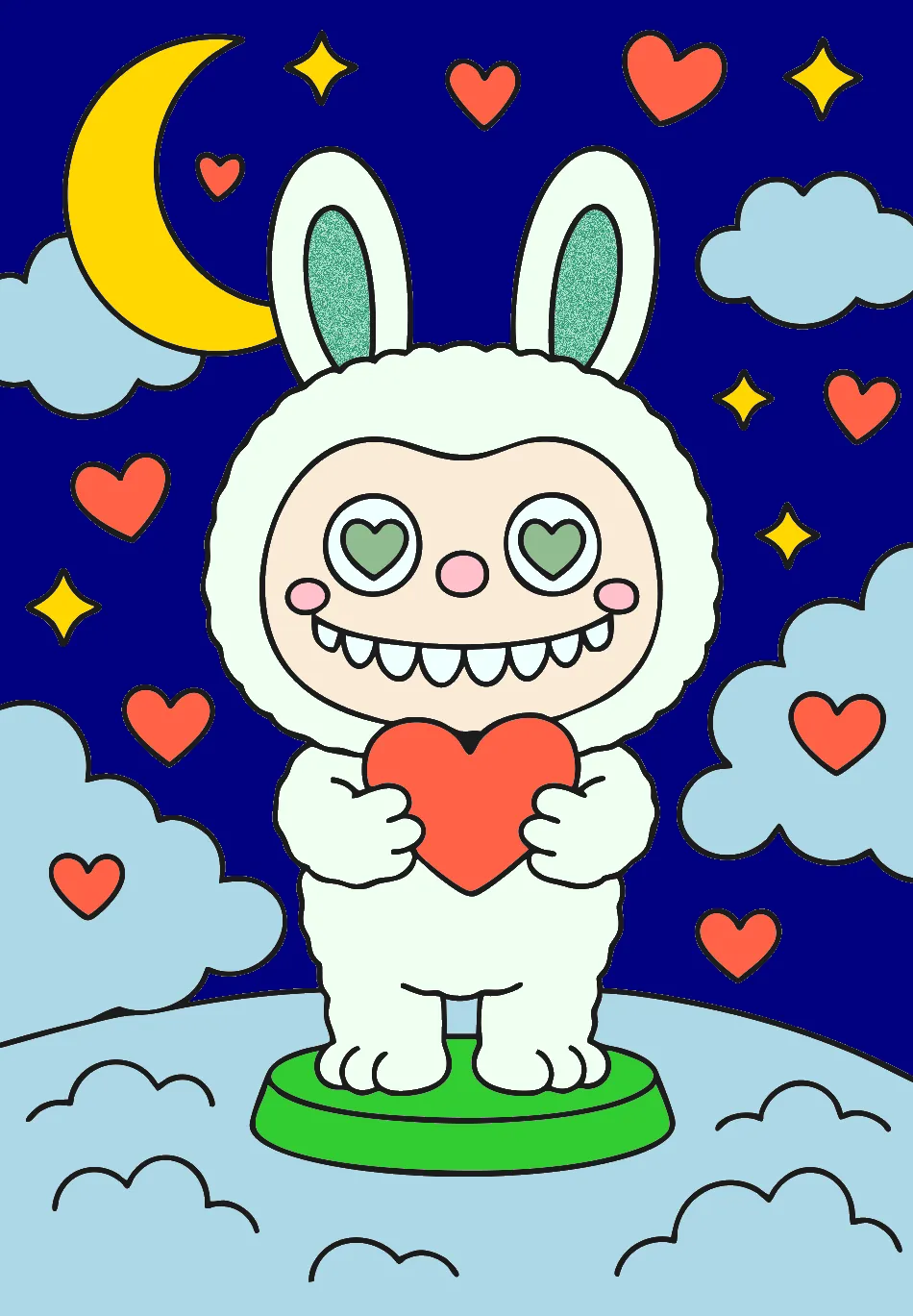 meu labubu – Desenho Colorido Online - Imagem Destacada