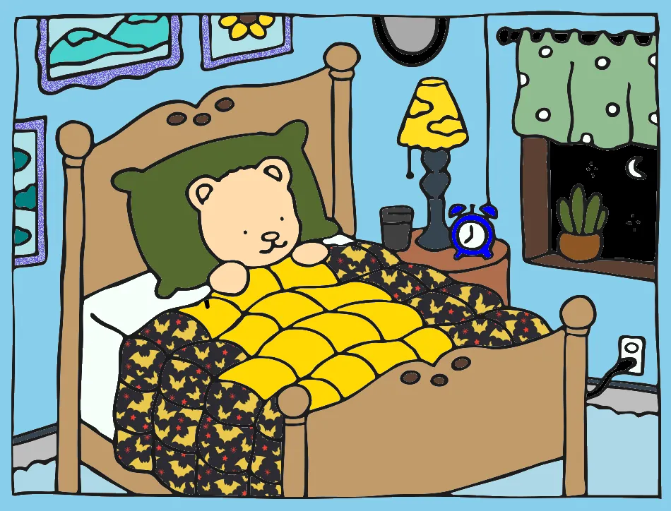 meu quarto – Desenho Colorido Online - Imagem Destacada