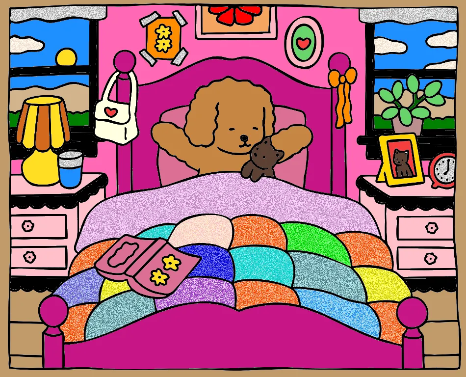 meu quarto – Desenho Colorido Online - Imagem Destacada