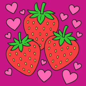 morango do amor – Desenho Colorido Online