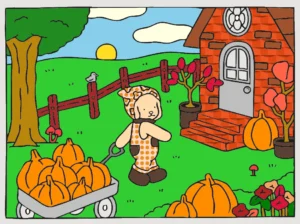 Mundo das Abóboras – Desenho Colorido Online
