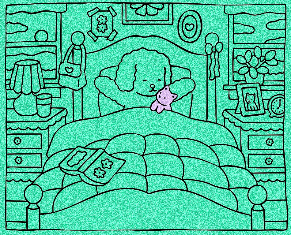 o mundo verde e o gatinho mági – Desenho Colorido Online - Imagem Destacada