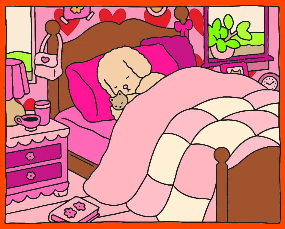 o quarto dos rosas – Desenho Colorido Online - Imagem Destacada