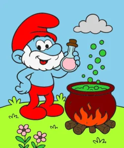 papai azul fezendo posao 1756844748