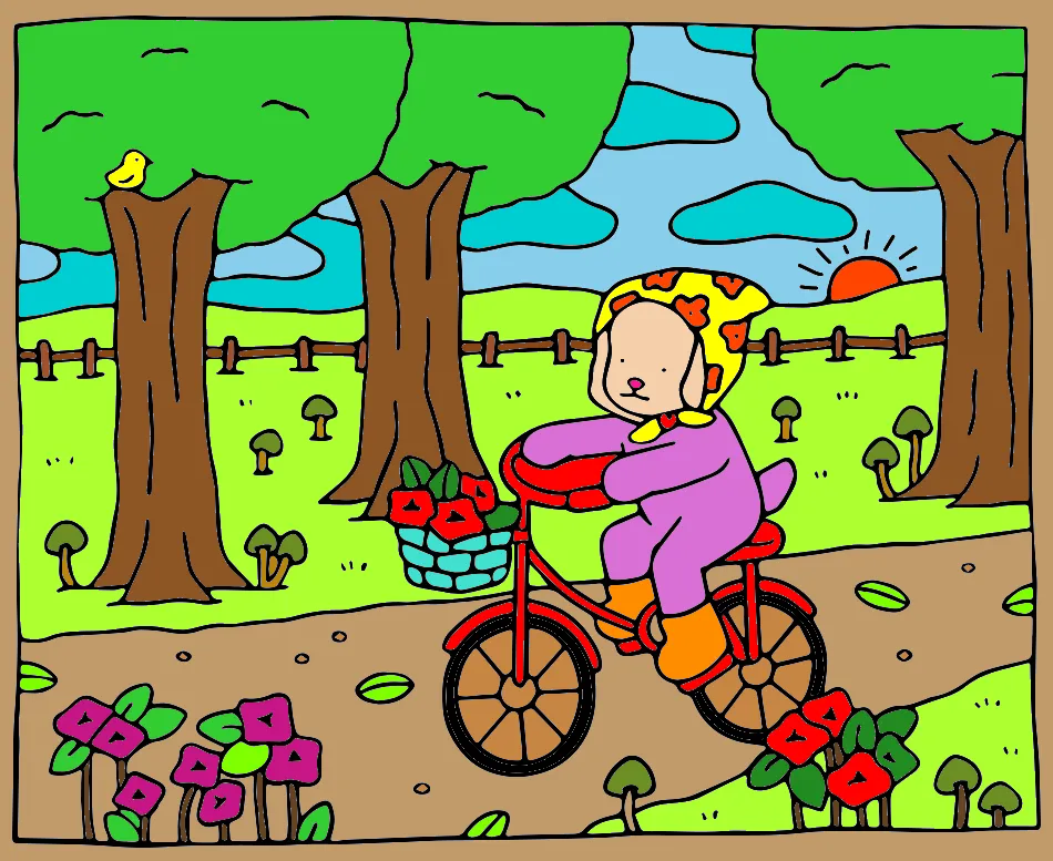 Parque – Desenho Colorido Online - Imagem Destacada