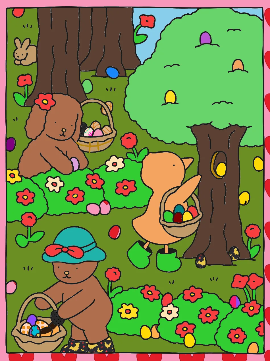 Páscoa🐰 – Desenho Colorido Online - Imagem Destacada