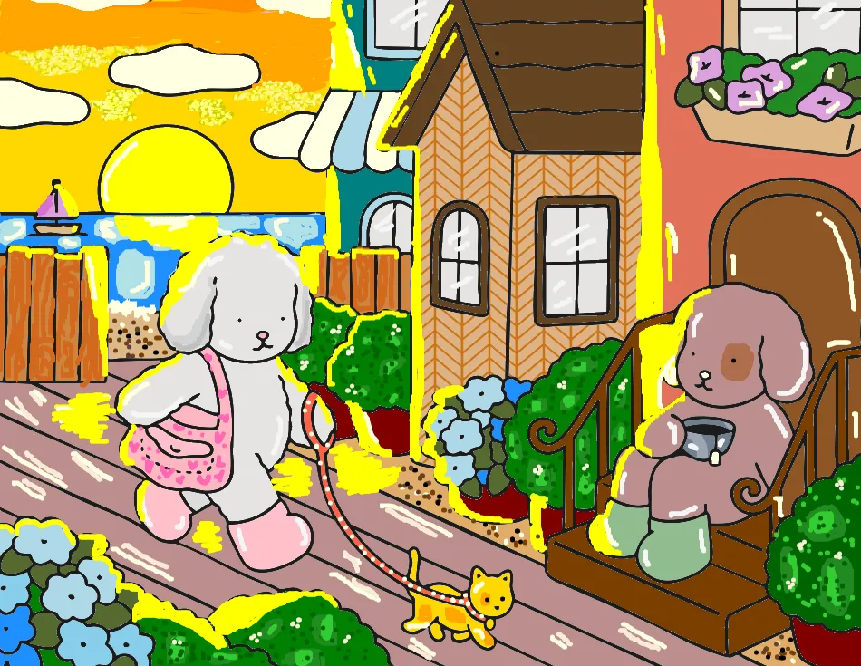 passeio – Desenho Colorido Online - Imagem Destacada