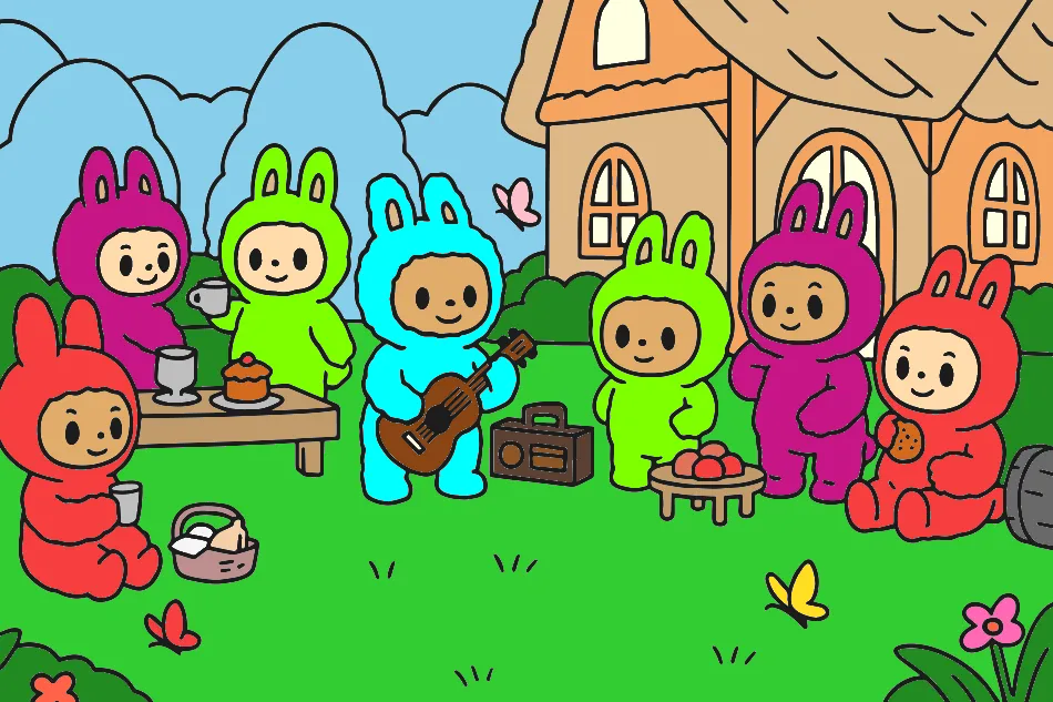 Picnic – Desenho Colorido Online - Imagem Destacada