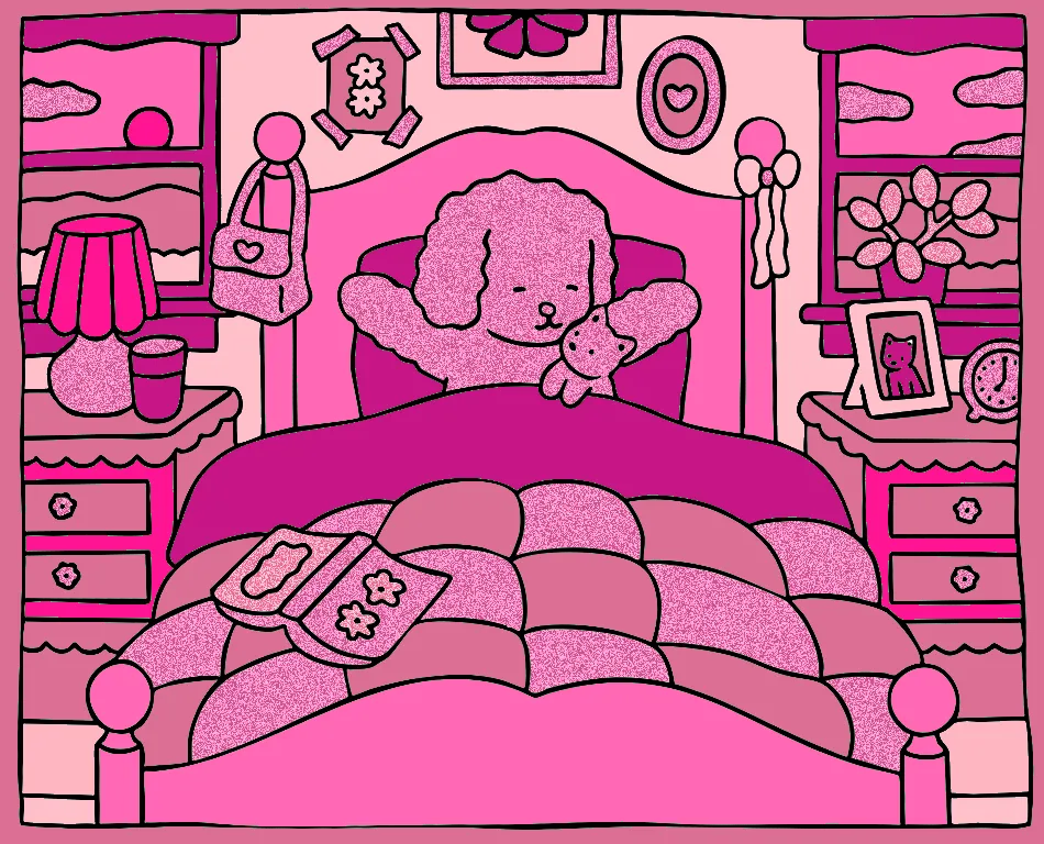 Rosa somente uma cor – Desenho Colorido Online - Imagem Destacada