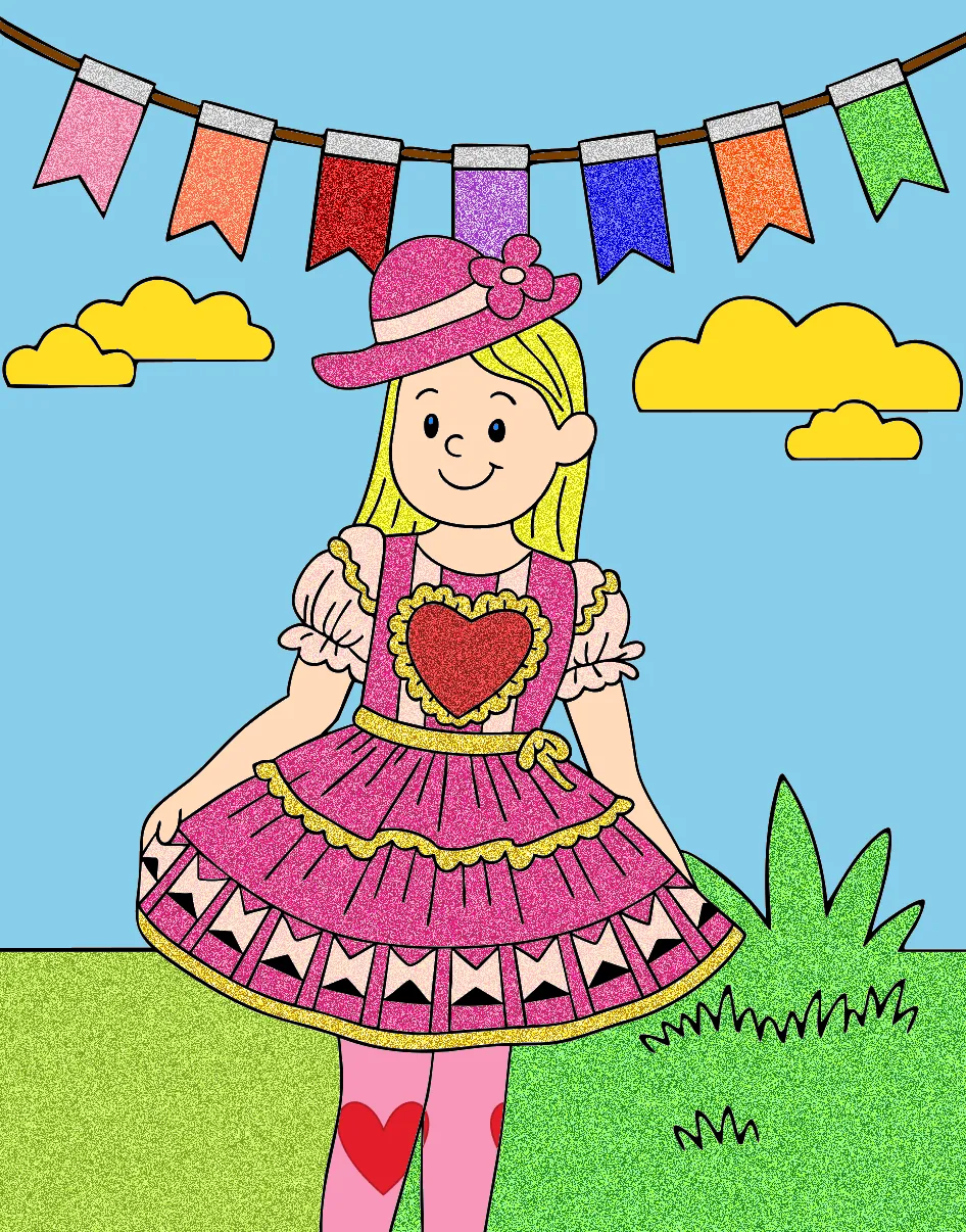 sao João – Desenho Colorido Online - Imagem Destacada