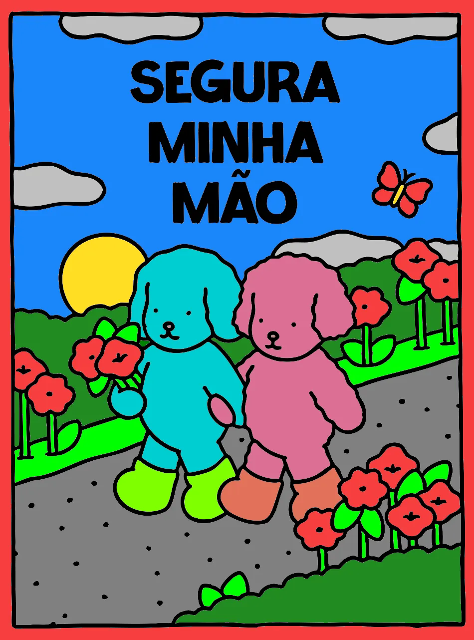 Segura Minha Mão – Desenho Colorido Online - Imagem Destacada