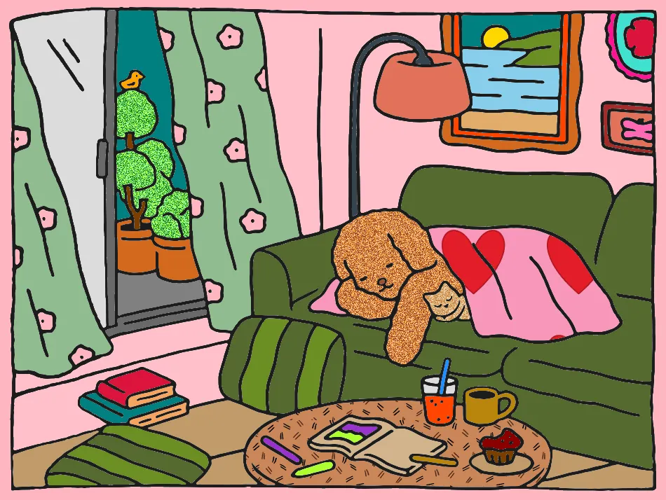 sono da tarde – Desenho Colorido Online - Imagem Destacada