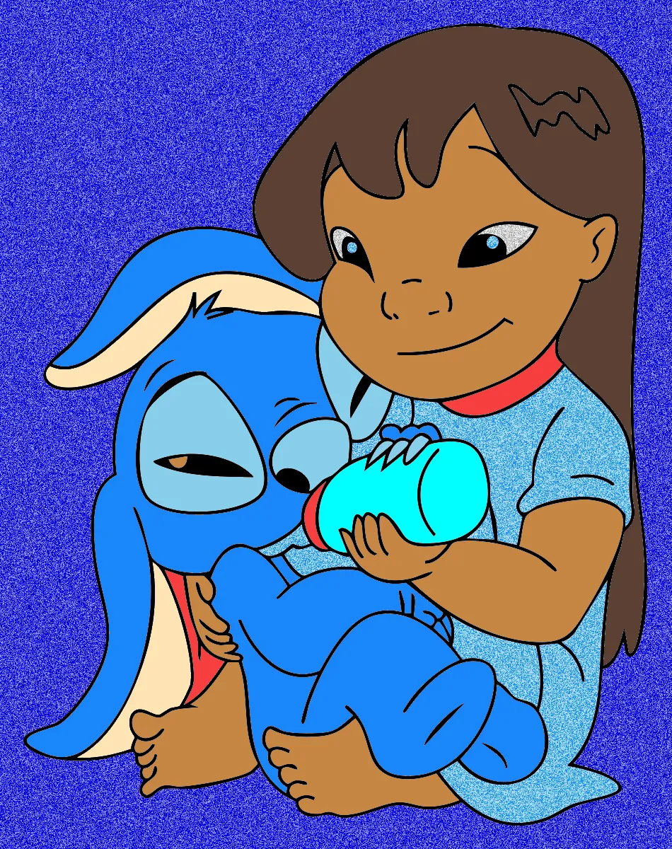 stich e lilo – Desenho Colorido Online - Imagem Destacada