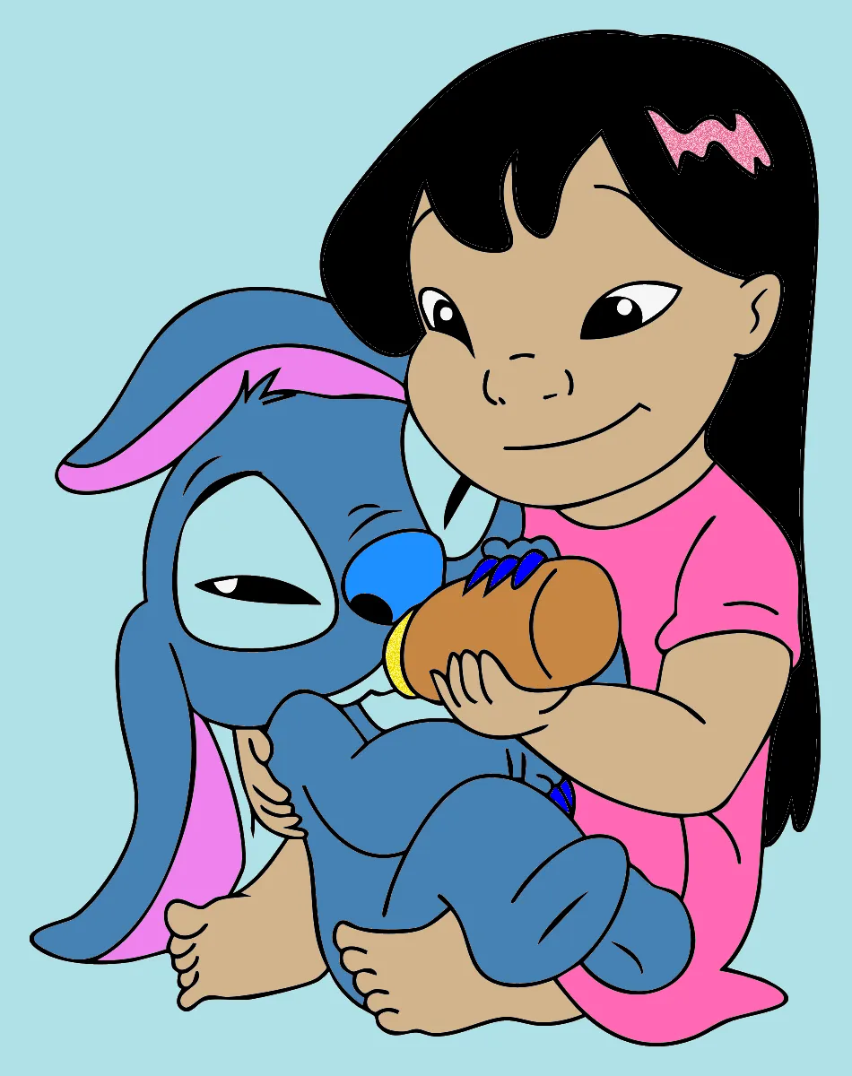 stitch e lilo – Desenho Colorido Online - Imagem Destacada