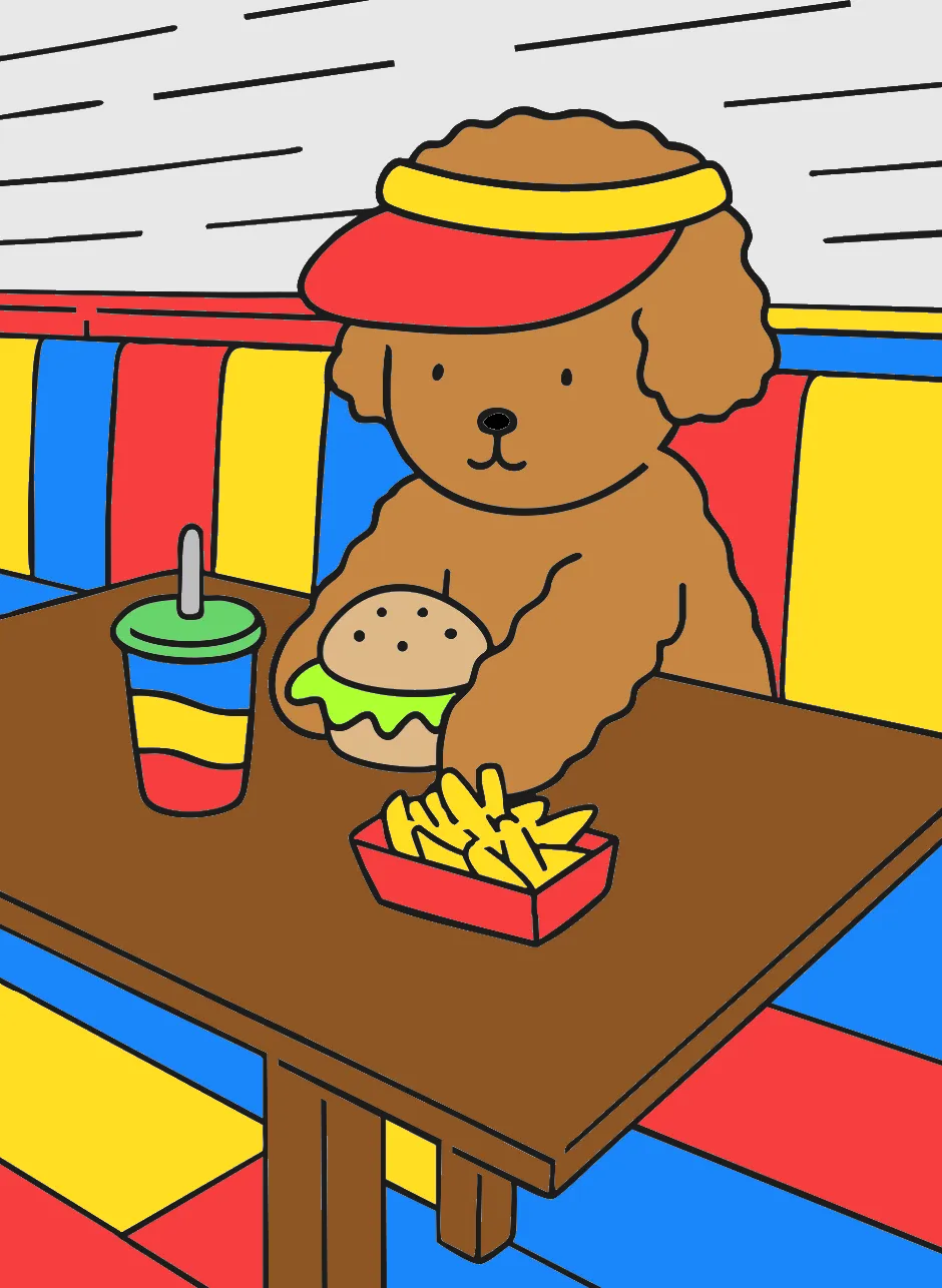 Um dia de lanche saboroso – Desenho Colorido Online - Imagem Destacada