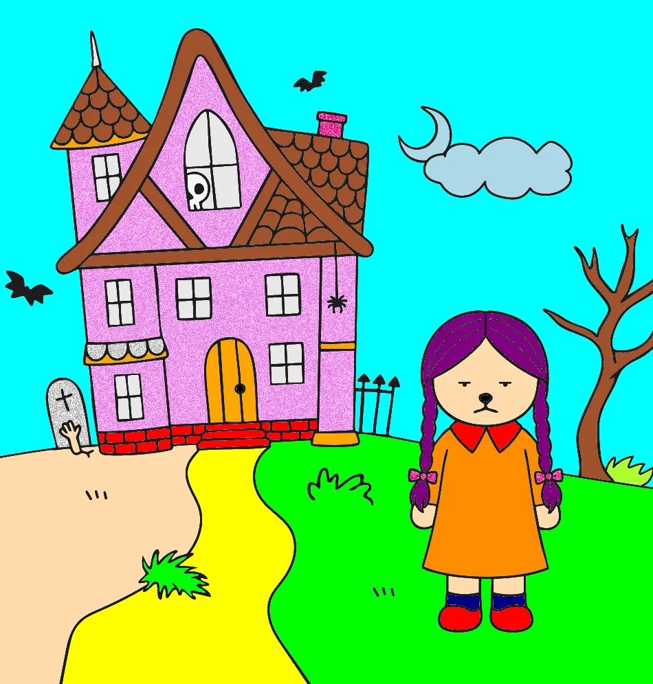 Vandinha – Desenho Colorido Online - Imagem Destacada