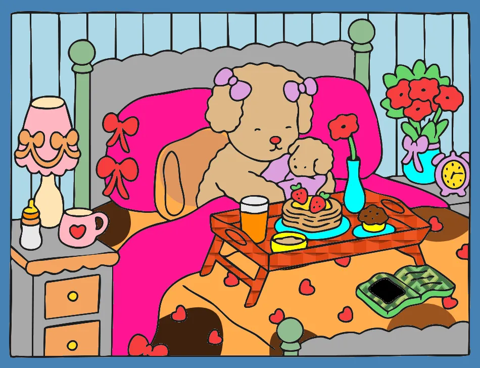 Vida de mãe e filho – Desenho Colorido Online - Imagem Destacada