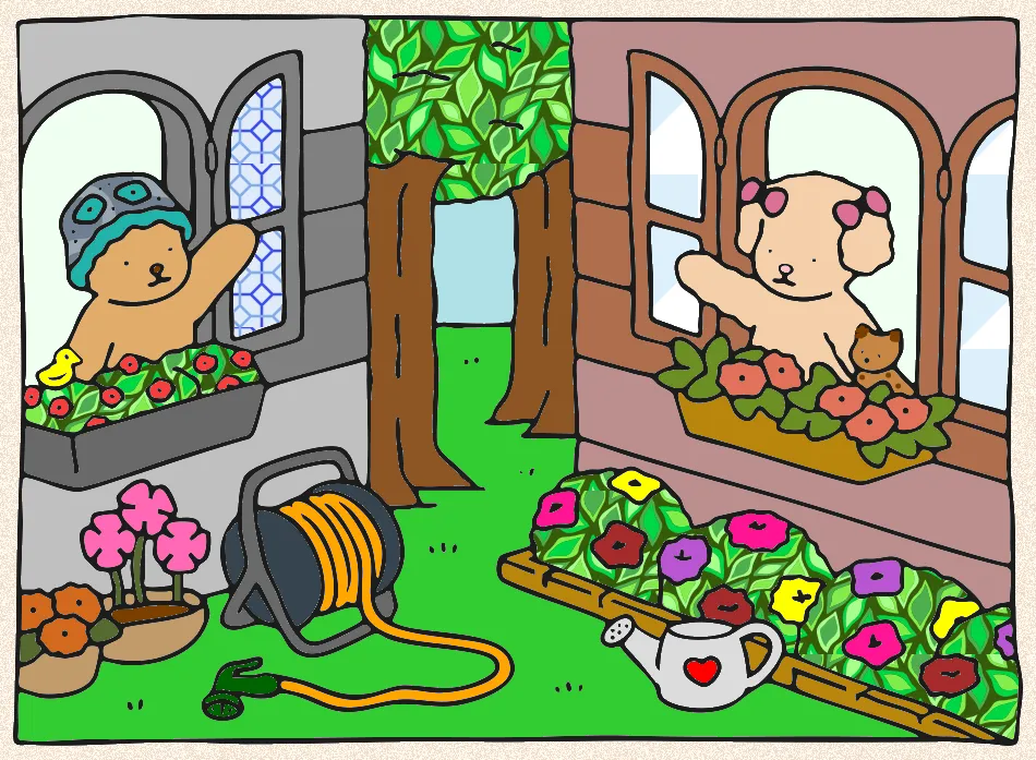 Vizinhos – Desenho Colorido Online - Imagem Destacada