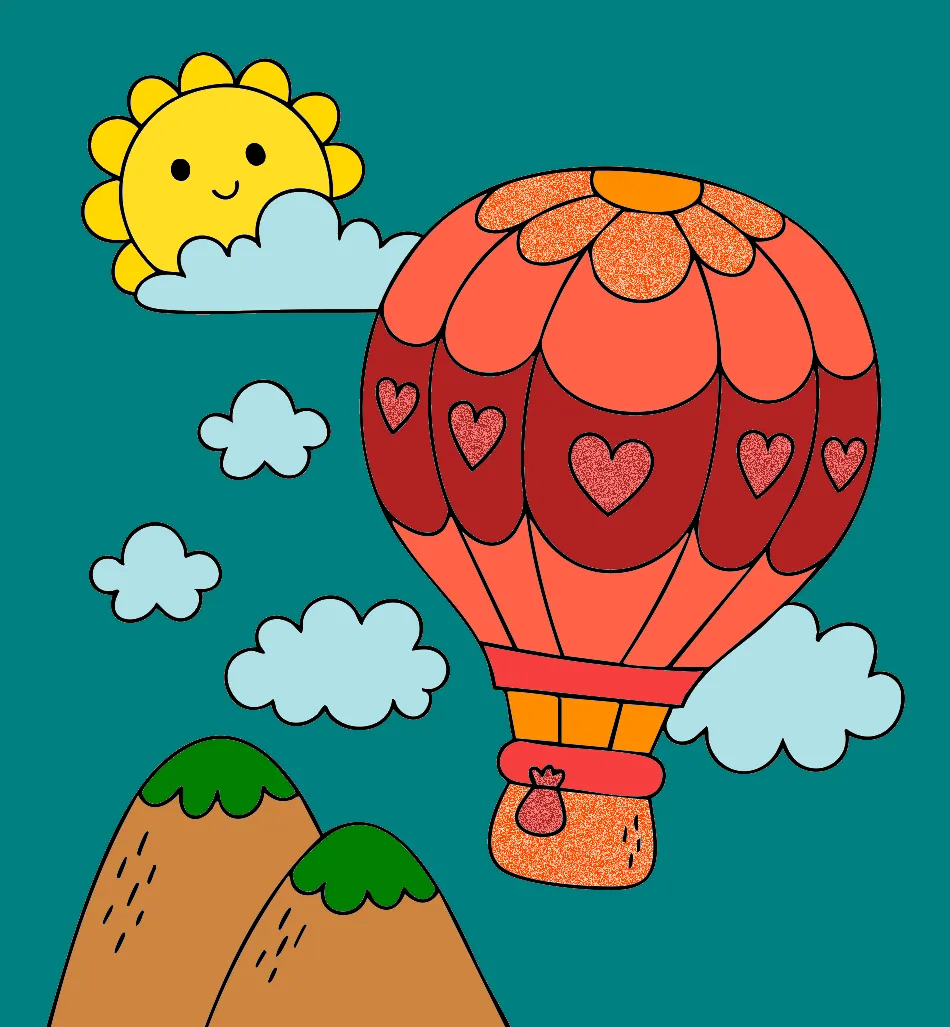 voando!! – Desenho Colorido Online - Imagem Destacada