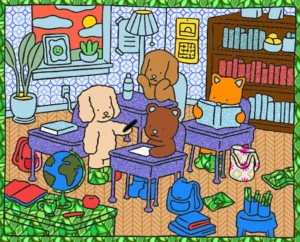 volta as aulas – Desenho Colorido Online