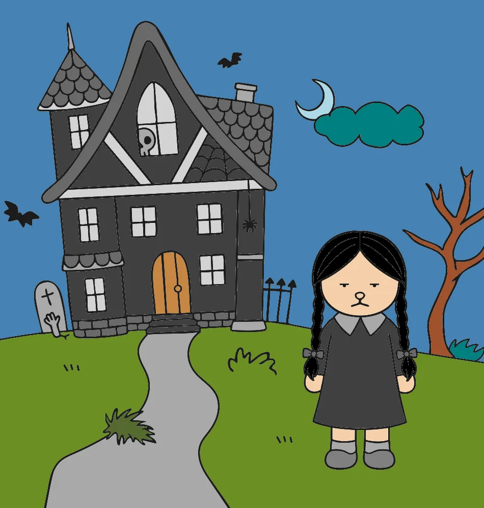 Wadinha Adams – Desenho Colorido Online - Imagem Destacada