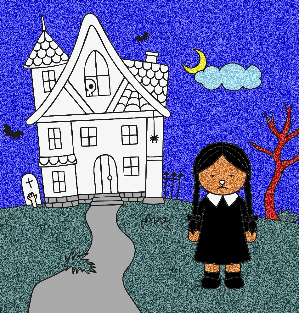 Wandinha – Desenho Colorido Online - Imagem Destacada