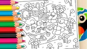 Desenho para colorir Colorir Desenho Bobbie Goods de Piquenique Online - Divirta-se Grátis!