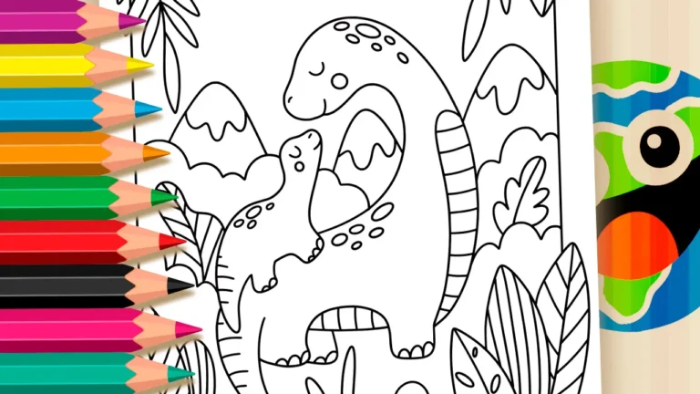 Desenho para colorir Colorir Dinossauro Online - Braquiossauro - Divirta-se Grátis!