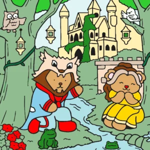 A Bella e a fera – Desenho Colorido Online para Pintar e Imprimir | Jogo de Colorir Grátis no Mundo dos Jogos