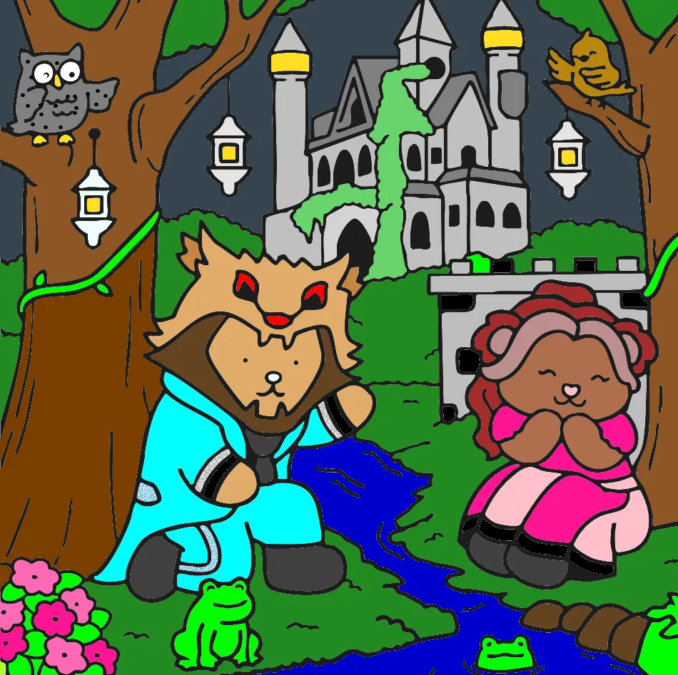 a princesa e a fera – Desenho Colorido Online para Pintar e Imprimir | Jogo de Colorir Grátis no Mundo dos Jogos - Imagem Destacada